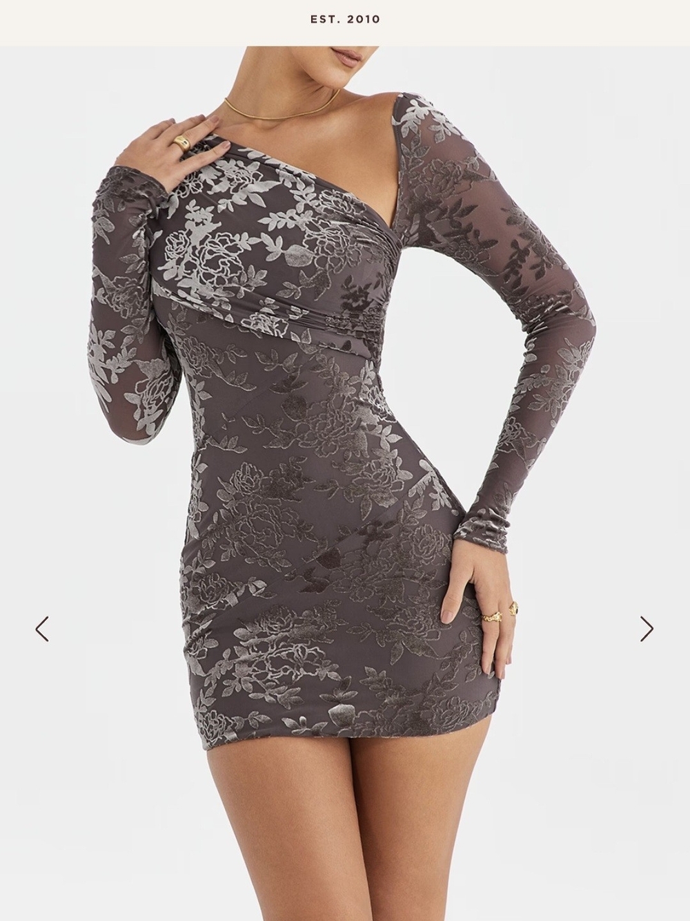 MISTRESS ROCKS 'Slate Devore' Mini Dress